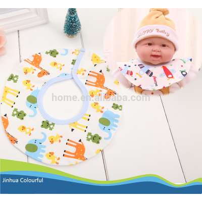 100% cotton jersey round shape waterproof absorbent cotton Bib