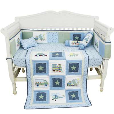 Blue Star Full Cotton Comfortable Baby Bedding Baby Set